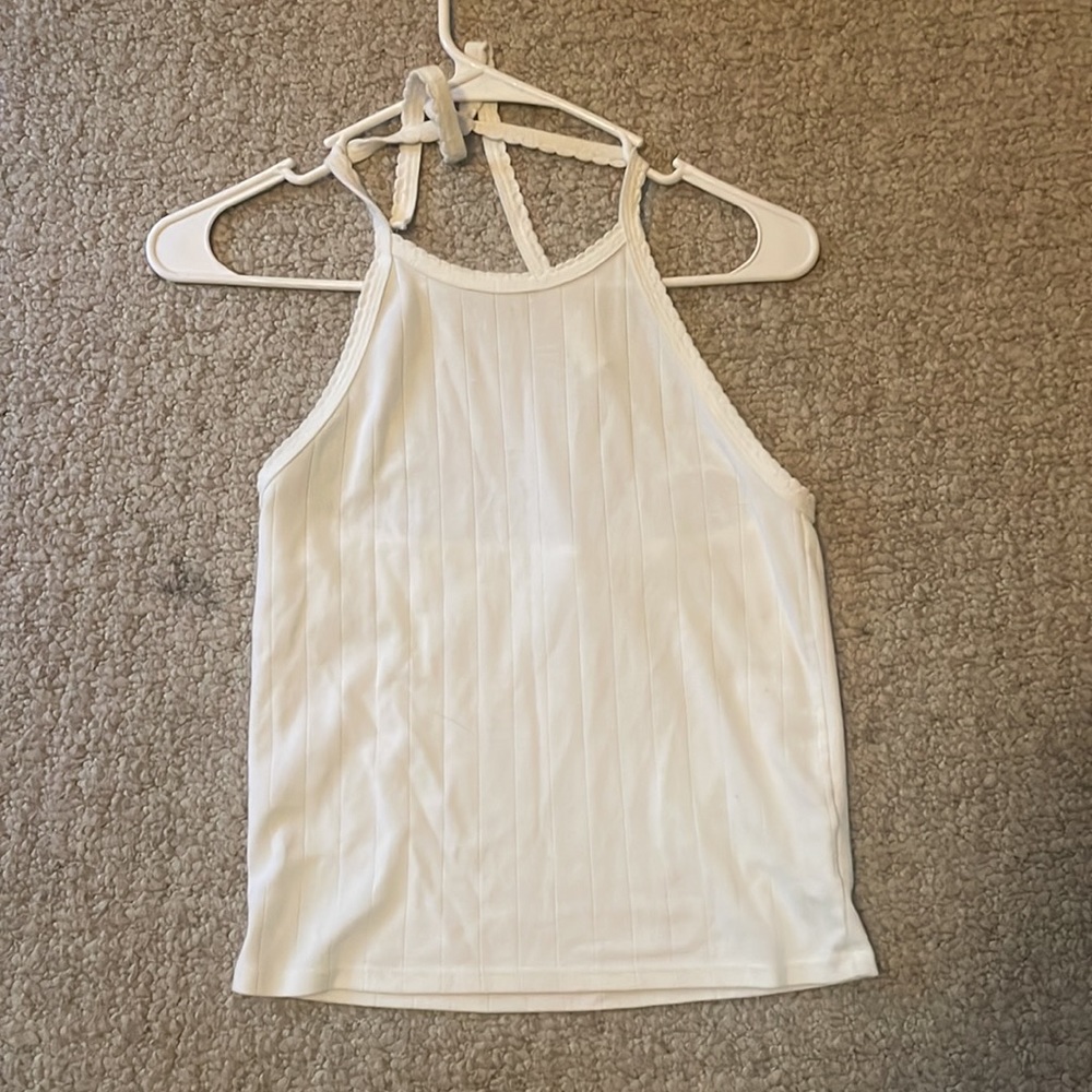 American eagle white tank top M